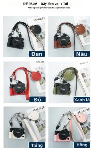 NiYi | Canon R50V Vỏ Bảo Vệ Máy Ảnh Chống Trầy Xước Chống Nước Nửa Vỏ Đế Có Dây Đeo Cho EOS R50V Photo Studio Kit Phụ Kiện