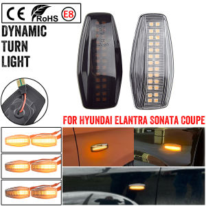 1 Set For Hyundai Flowing Water Indicator LED Side Marker Turn Signal Light For Elantra Getz Sonata XG Terracan Tucson i10 Coupe