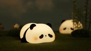 JOYCE Panda Silicone Lamp LED Silicone Night Light Table Lamp rechargeable touch-sensitive three-color brightness adjustment wireless night lamp atmosphere lamp childrens family gift