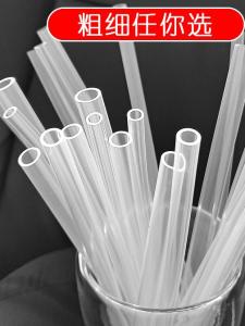 Kids Soft Silicone Straw Baby Water Glass Straw Accessories Childrens Straw Cup Long Thick Hose Straight Straw Neutral