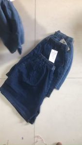 Quần Short Jean Nữ Ống Rộng Lưng Thun  Basic Chất Bò Phong Cách Ulzzang Hàn Quốc