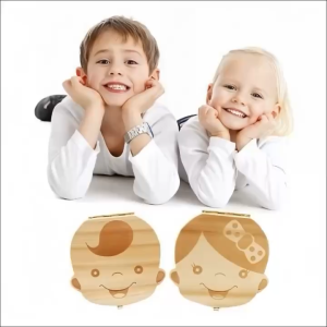 Hộp Kỷ Niệm Bé Yêu - Hộp Đựng Răng Sữa & Tóc Sơ Sinh Cho Bé Bằng Gỗ Thông Tự Nhiên