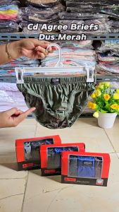 Celana Dalam Pria Kerut Merah 8886 | Cd Cowok Remaja - Dewasa Bahan Katun Karet