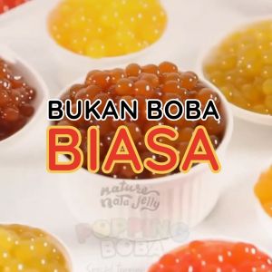 Boba Meletus Dimulut Topping Minuman Instan - Popping Boba Pecah Dimulut Rasa Susu 500 Gram | Cocok Untuk Semua Minuman | Popping Boba Nata Jelly