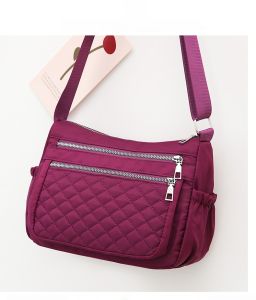 Túi Đeo Chéo Vải Nylon Nhẹ Thời Trang Xuân Hè Cho Phụ Nữ Túi Đeo Vai Đơn Dung Tích Lớn Túi Vải Canvas Đa Năng Cho Bà Mẹ Trung Niên