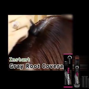 EELHOE Dark Brown/Brown/Black Disposable Plant Hair Color Stick Hair Synchronized Dyeing Stick Hair Color Pen Covering White Hair Hair Root Concealer