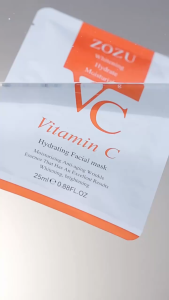 การฟอกสีหน้า มาร์คหน้า VC mask ซื้อ 30 ชิ้นคุ้มกว่า แผ่นมาร์คหน้า มาส์กวิตามินซี ให้ความชุ่มชื้น Skincare COD