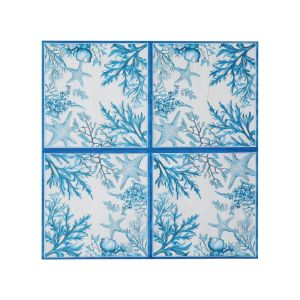20pcs 33cm 2Ply Ocean Blue Starfish Printed Napkins Hot Selling Native Wood Pulp Party Decoration Tissue DIY Decoupage Paper