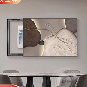 งานฝีมือตกแต่งบ้าน งานฝีมือวัสดุอื่นๆ สไตล์หรูหรา เรียบง่าย ไม่ต้องเจาะ ปิดกล่องไฟฟ้า กล่องสวิตช์