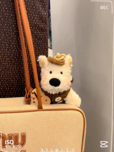 ตุ๊กตาหมาผ้าขนแกะ Monet Painter West Highland ของตกแต่งกระเป๋าเป้ ของขวัญเพื่อนที่น่ารักและน่าตื่นตาตื่นใจ