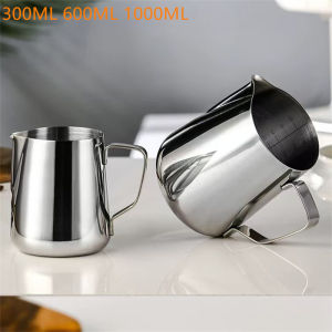 Stainless Steel Coffee Latte Mug Frothing Art Jug Pitcher Mug Cup 350/600/1000ml Milk Jugs Milk Craft Milk Frothing Pitcher