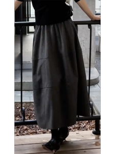 MANMI | Gray Fashionable Loose A-line Skirt