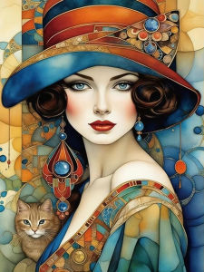 500/1000/1200/2000PCS Jigsaw Puzzle Women Portrait Elegant Lady Face Art For Adults Room Wall Decoration Family Fun Brain Teaser