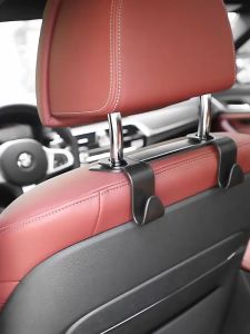 Gantungan Jok Mobil Logo Car Seat Hanger Hook Headrest Backseat Organizer Universal