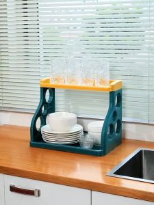 (BISA COD) PROMO Rak Bumbu Dapur 2 Tingkat / Rak Bumbu Dapur Serbaguna Bulat / Rak Pisau Susun Tempat Bumbu Meja Rias Praktis / Rak Dapur Serbaguna Tempat Penyimpanan Bumbu Perlengkapan Dapur / Rak Pisau / Rak Perlengkapan Dapur / Rak Serbaguna