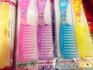 Wide-Toothed Plastic Comb Wooden Handle Hair Brush Density Variety Store-Only Cherry Wood Comb Personal Hygiene Tool