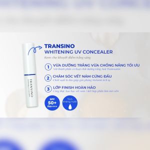 Combo 2 Kem Che Khuyết Điểm Hỗ Trợ Dưỡng Trắng TRANSINO 2.5g