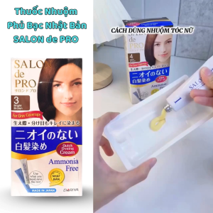 Phủ Bạc Nhật Bản SALON de PRO - CHÍNH HÃNG Nhuộm phủ bạc cao cấp nhật bản dùng tại nhà.