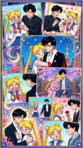 Bandai | Bộ Tranh Kim Cương 5D Tự Làm Nhân Vật Nhóm Anime Sailor Moon Diện Tích Dán Đầy Đủ Tranh Trang Trí Tường Nhà Quà Tặng Lý Tưởng Cho Người Hâm Mộ Manga