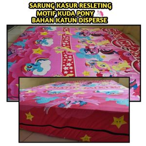 SPREI RESLETING BAHAN KATUN DISPERSE KOREAN AESTHETIC