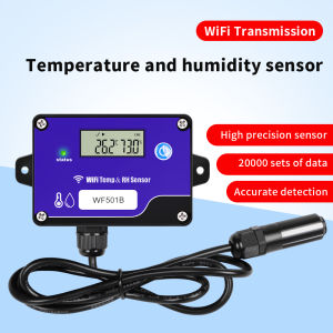WF501B WiFi Temperature Transmitter Digital Temperature And Humidity Transmitter TEMP&RH Sensor Monitor Data Logger For Storage