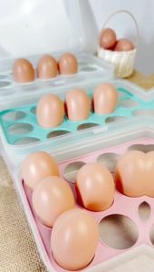 Kotak penyimpanan telur sekat 15 lubang egg storage box container eggs kotak telur boks telur