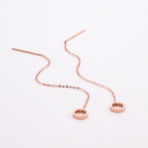 Chow Sang Sang Minty Collection 18K Rose Gold Earrings 91979E