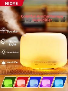 NIOYE | Essential Oil Diffuser Humidifier with Bluetooth Speaker and Colorful Ambient Lights