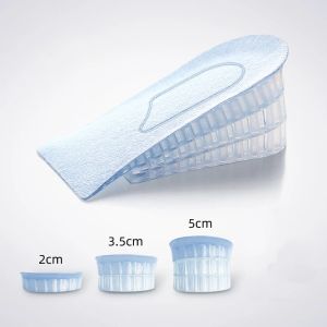 Silicone Height-increasing Insoles Women Men Half Insole 3-layer Air-cushioned Height-increasing Insoles 2cm/3.5cm/5cm 1 Pair