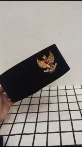 SONGKOK PECI BORDIR LOGO GARUDA tinggi Normal (9 cm) + Ada Dus Setiap Peci