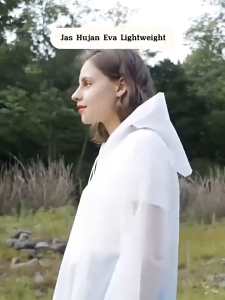 Jas Hujan EVA Tebal Dewasa Jas Hujan Dewasa Poncho Mantel Hujan Semi Transparan