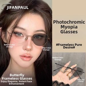 JIFANPAUL | Photochromic Frameless Glasses for Myopia