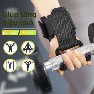 JIFANPAUL | Móc Hỗ Trợ Tập Pull-up Dây Đeo Cổ Tay Chống Trượt Găng Tay Treo Xà Dỡ Lưng