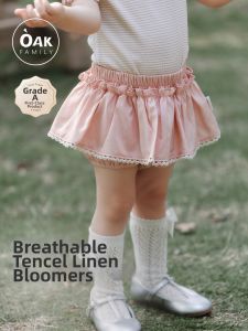 OAK FAMILY | Lyocell Linen Baby Bloomer Shorts