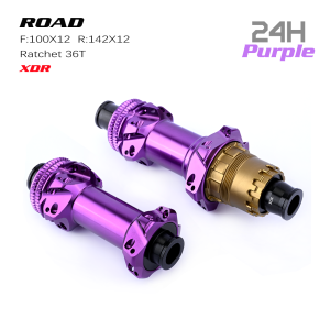 GOLDIX | GOLDIX R241 Colored Road Bike Hub 24H Center Lock 36T Ratchet 290g Lightweight HG XDR 11-12 Speed Front Rear Bicycle Wheel Hub