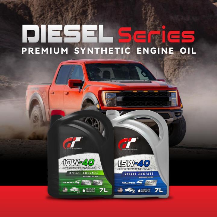 GT DIESEL 15W40 Multi Grade Mineral Engine Oil SG/CD 7L 4X4 Pickup