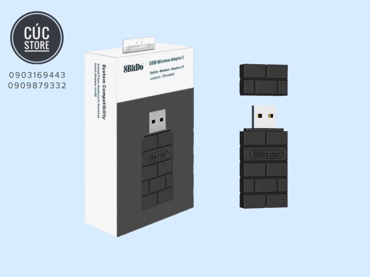 8BitDo USB Wireless Adapter Dùng cho các hệ máy Nintendo