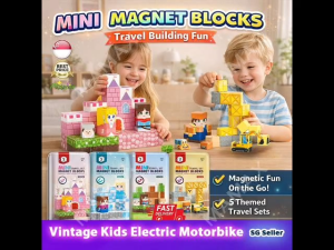 【SG Ready Stock】Mini Magnetic Blocks Travel Set Portable Tin Box★Educational Building Toy for Kids✅5 Themed✅Boys/Girls✅Fun On the Go✅Christmas/Birthday Gift/Presents✅