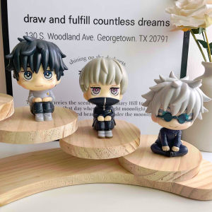 Bandai | Q Version Jujutsu Kaisen Figures Cute Yuji Itadori Gojo Satoru PVC Action Figures Anime Figure Model Toys Collection Doll Gift