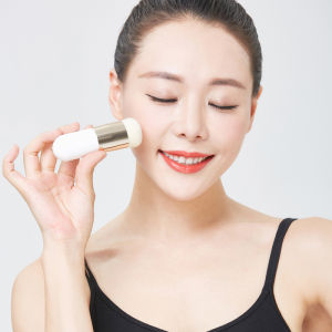 Portable round Head Fat Brush Foundation Liquid Brush Mushroom Flat Head Makeup Brush BB Cream Base Brush Non-Powder Eating