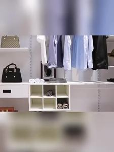 Wall Mounted Open Wardrobe 2.5m