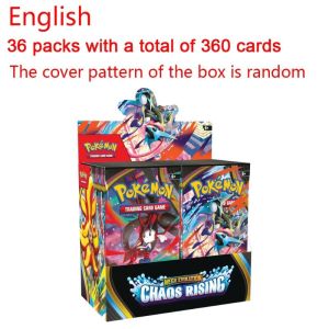 Bandai | Pokémon Cards Chaos Rising Booster Box 36 Packs 360 Cards English TCG Collectible Trading Card Game Toys for Kids Gift