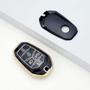 Soft TPU 5 Buttons Smart Car Remote Key Case Cover Shell Fit for SsangYong G4 Rexton Keyless Key Holder Keychain Auto Accessory
