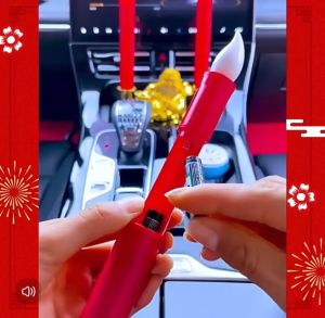 1 Pair LED Long Pole Electronic Candles - Dinner Table Decoration Lamp - Flameless Candle Light - Battery Powered Tealig