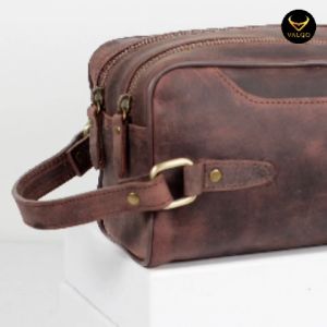 [VALQO] DISON Handbag kulit sapi Crazy Horse CH Laki Perempuan Pria Wanita Pouch Clutch