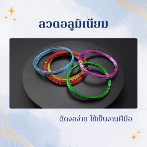 ลวดดัด ลวดDIY ลวดบอนไซ ลวดอลูมิเนียม ความหนา 1มิล 1ม้วน ยาว 10เมตร ดัดงอง่าย ใช้สำหรับเป็นงานฝีมือ งานสร้างไอเดีย สร้างเป็นรูปร่างได้หลากหลาย พร้อมส่ง