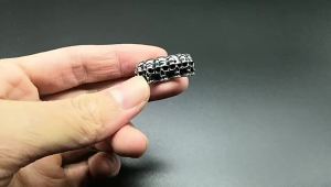 Gothic Vintage Stainless Steel Skull Ring For Men Boys Punk Rock Hip Hop Skull Rings Fashion Party Jewelry Gifts Dropshipping