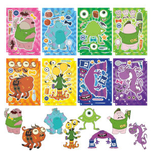 Monsters University Monsters Children Anime Cartoon Matching Interactive Puzzle Stickers DIY Journal Stickers