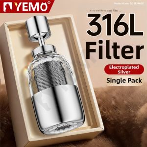 YEMO | Kitchen Faucet Extender Filter 316 Stainless Steel Pressure Intensification Splash Prevention