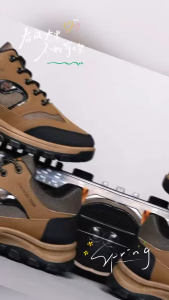 ฤดูใบไม้ผลิฤดูใบไม้ร่วงยอดนิยมขนาดใหญ่รองเท้าปีนเขากลางแจ้งผู้ชายรองเท้าสํารวจกลางแจ้ง Camping Hiking รองเท้าผู้ชาย